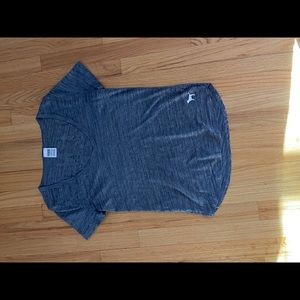 Victoria’s Secret PINK Grey V-Neck Logo Tee